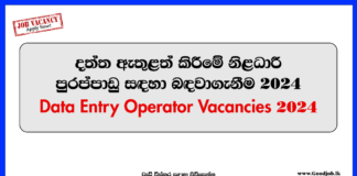 Data Entry Operator Vacancies 2024