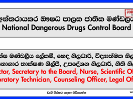 Director, Secretary to the Board, Nurse, Legal Officer, Laboratory Technician & More Vacancies – National Dangerous Drugs Control Board Vacancies 2024