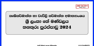 Maintenance Officer – Sri Lanka Tea Board