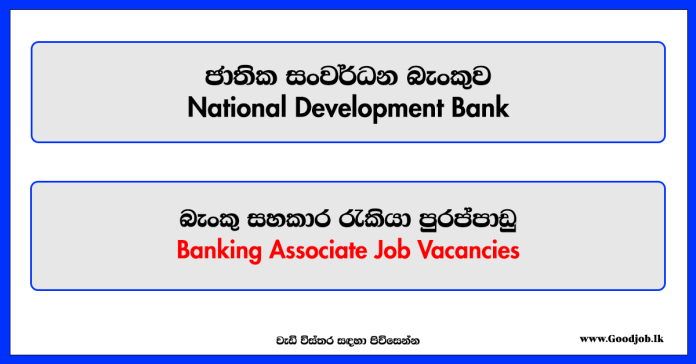 Banking Associate, Senior Banking Associate - National Development Bank