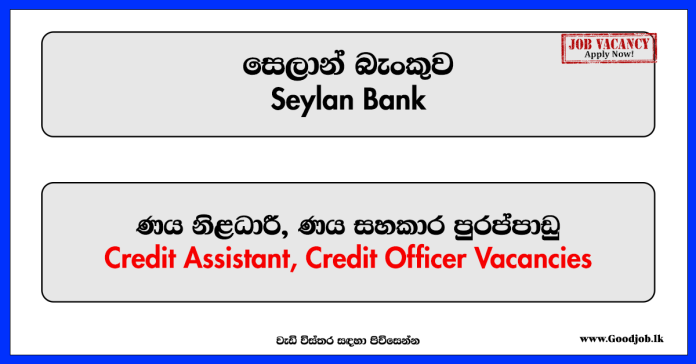 Credit Assistant, Credit Officer – Seylan Bank