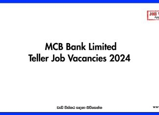 Teller - Colombo Branches MCB Bank Limited