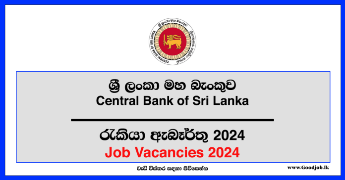 Central Bank of Sri Lanka Job Vacancies 2024