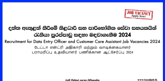 Data Entry Operators - DMS Software Engineering (Pvt) Ltd