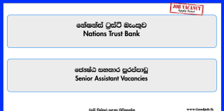 Senior Assistant Commercial Bank