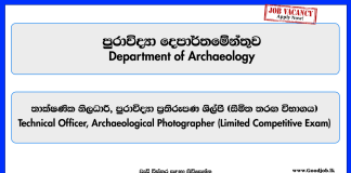 technical-officer-archaeological-photographer-limited-exam-department-of-archaeology