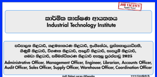 Industrial-Technology-Institute-Vacancies-2025