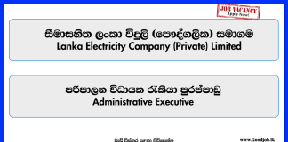 administrative-executive-lanka-electricity-company-private-limited