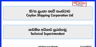 technical-superintendent-ceylon-shipping-corporation-ltd