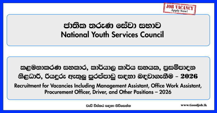 management-assistant-office-work-assistant-procurement-officer-driver-and-other-positions-national-youth-services-council-2026