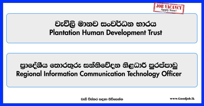 regional-ict-officer-plantation-human-development-trust