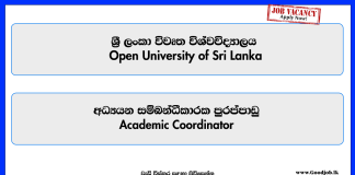 academic-coordinator-open-university-of-sri-lanka