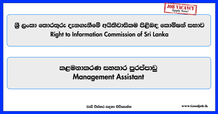 management-assistant-right-to-information-commission-of-sri-lanka management-assistant-right-to-information-commission-of-sri-lanka